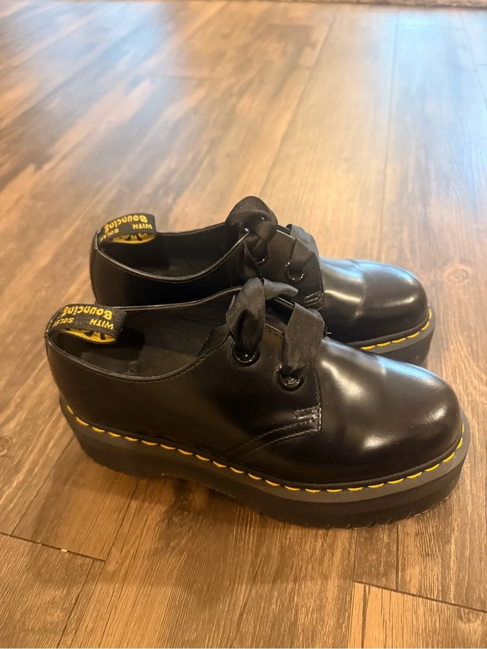 Dr. Martens polished black